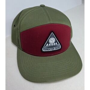 Foundation Cigars Hat Cap Strapback‎ Clasp MilitaryGreen Patch Logo LIMITED USE